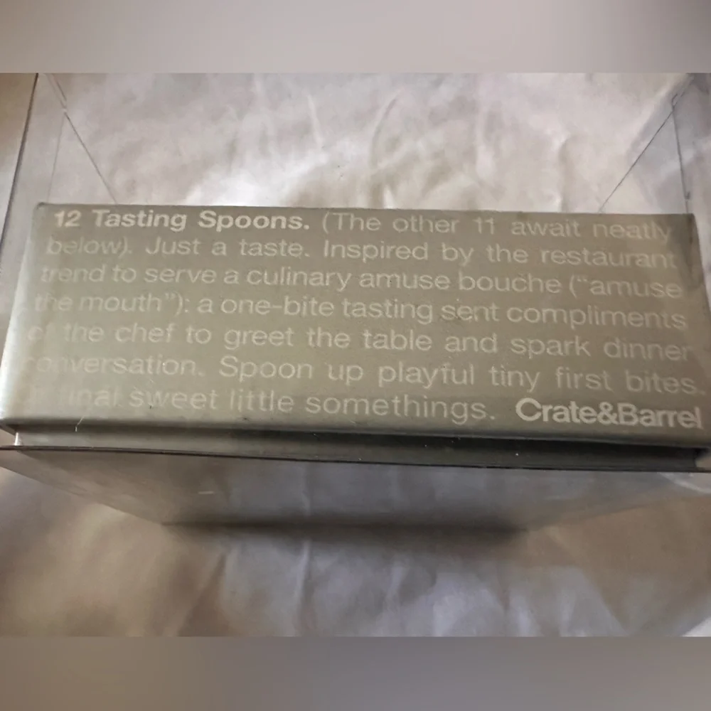 Crate & Barrel 12 Tasting Spoons